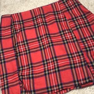 Shein plaid skirt !